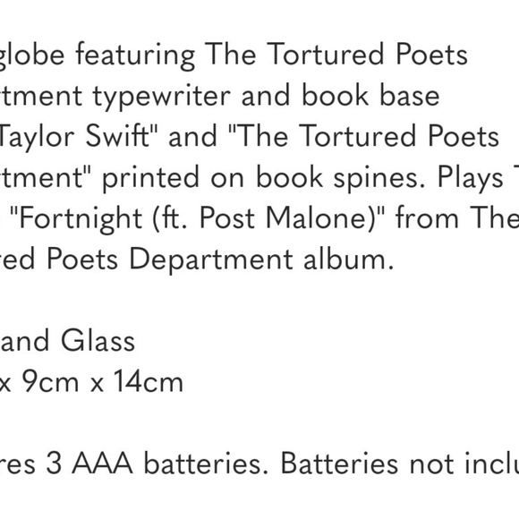 🖤NWT Taylor Swift Fortnite Snowglobe - Picture 3 of 3